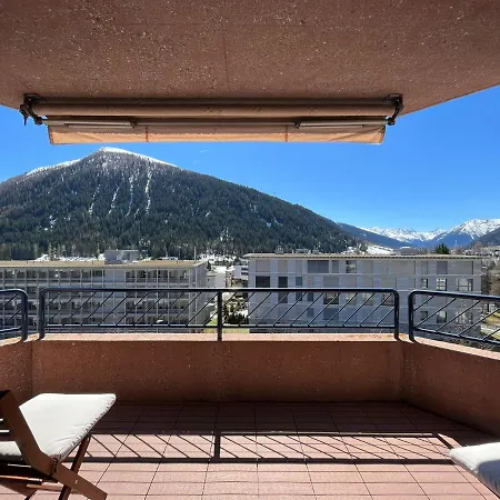 Wef 2027 Ferienwohnung, 3 Minuten Fussweg Zum Kongresshaus, Geeignet Fuer 2 Personen * 达沃斯