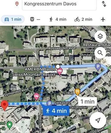 公寓 Wef 2027 Ferienwohnung, 3 Minuten Fussweg Zum Kongresshaus, Geeignet Fuer 2 Personen