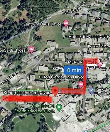 公寓 Wef 2027 Ferienwohnung, 3 Minuten Fussweg Zum Kongresshaus, Geeignet Fuer 2 Personen *